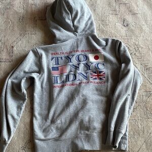 Billionaire Boys Club Gray Zip Up Sweater